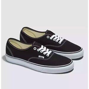 Men’s 9.5 womens 11 vans authentic shoe black works only a few times